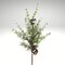 24" Snowdrop Mountain Pine Pick with Pinecones | Snowy Artificial Greenery Stem-XX8106